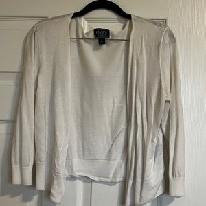 Chaps classic size L cardigan off white